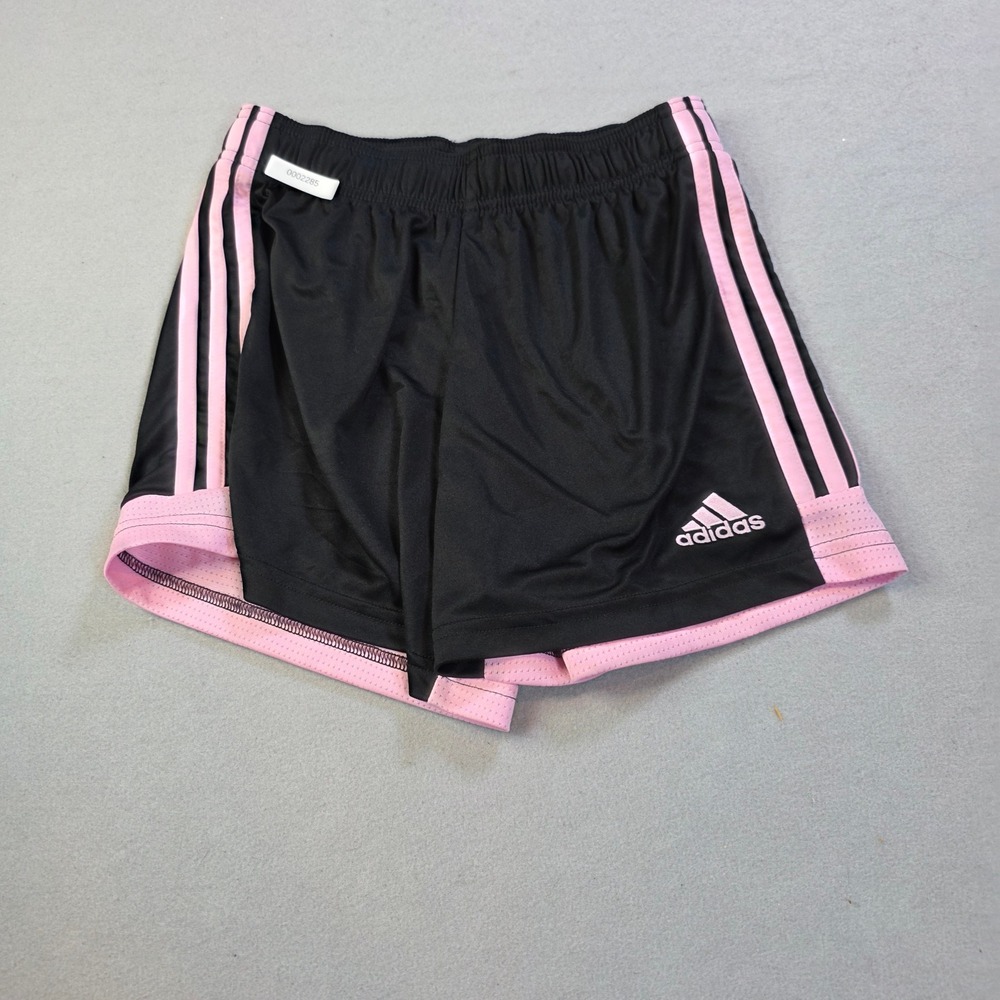 Adidas Aeroready Womens XS Shorts Black Pink 3 Stripe Athletic Running Gym
